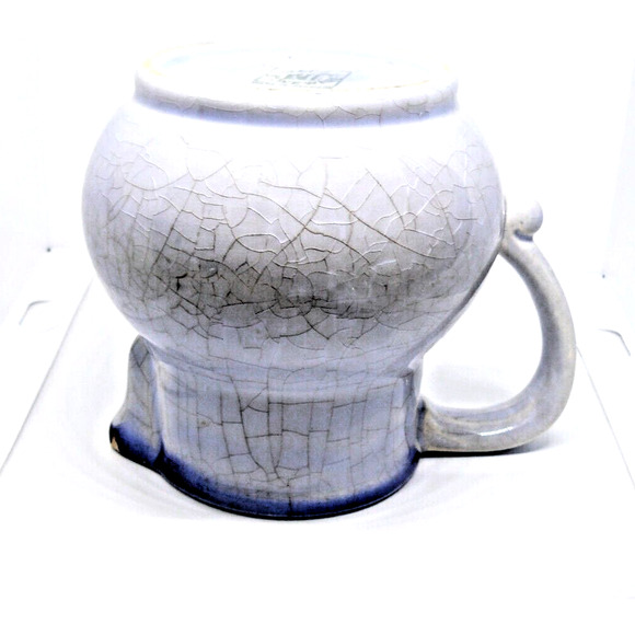 Rare Staffel Stoneware Small Blue & Red Pitcher / Creamer - Germany 4.5” Vintage - Picture 9 of 9